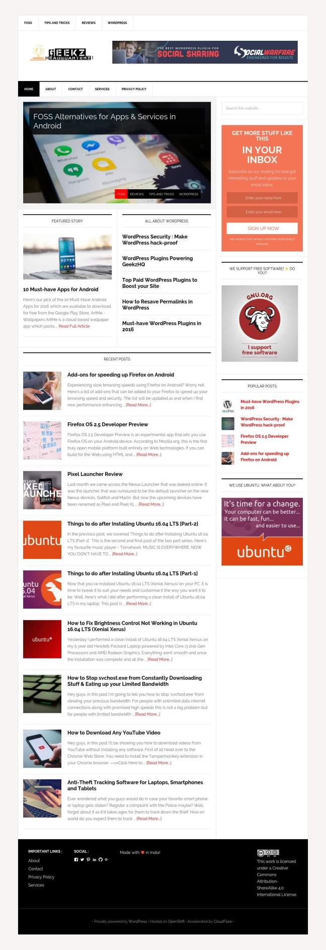 GeekzHQ - Geek Website