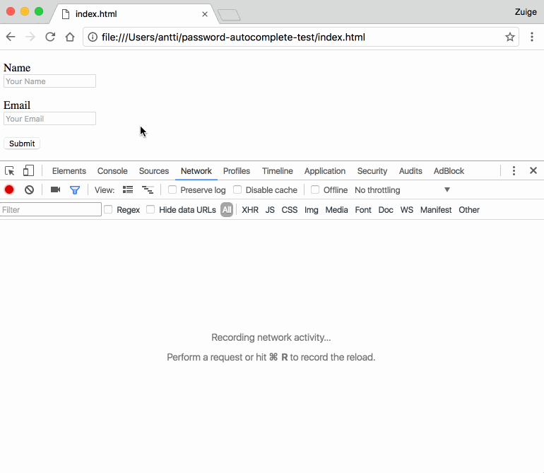 Browser Autofill Phishing