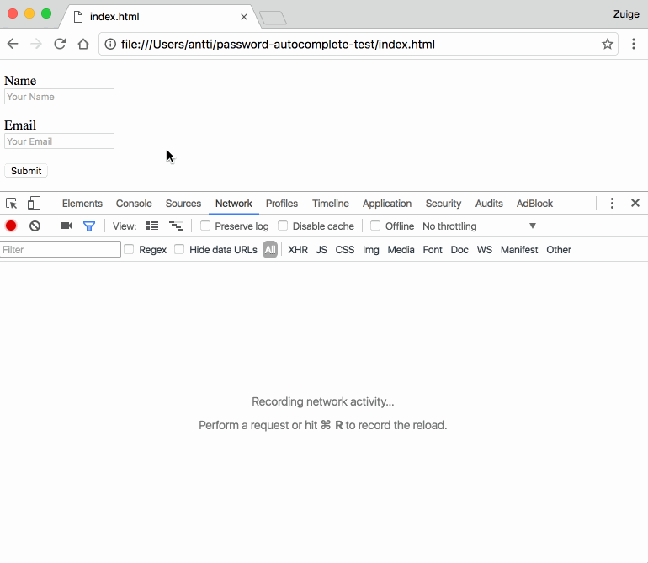 Browser Autofill Phishing