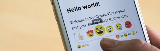 DW Reactions Pro WordPress Plugin in action