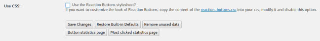 Reaction Buttons Disable Default CSS