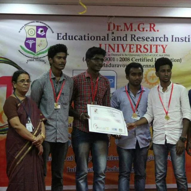 HoD Distributing our Certificate on Stage