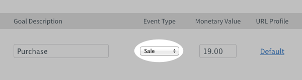 AWeber Event Type Dropdown