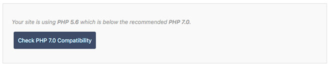 SiteGround PHP 7.0 Compatibility Check