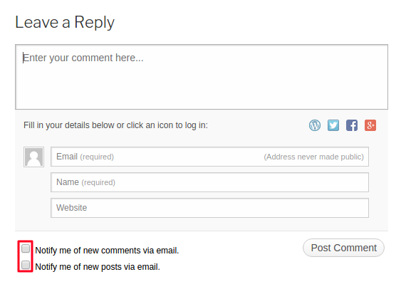 Jetpack Comments Box Demo
