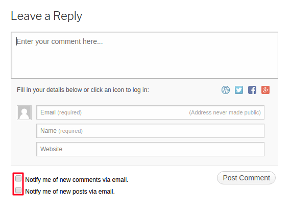 Jetpack Comments Box Demo