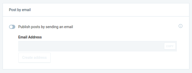 Jetpack Publish by Email