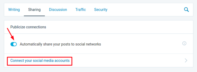 Jetpack WordPress.com Publicize