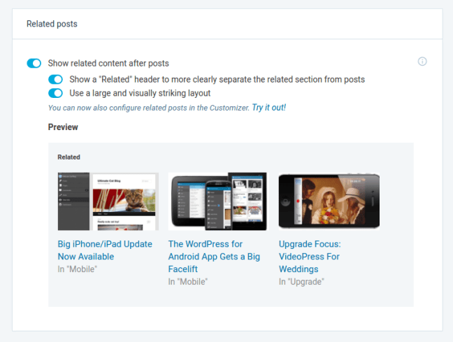 Jetpack Related Posts Module