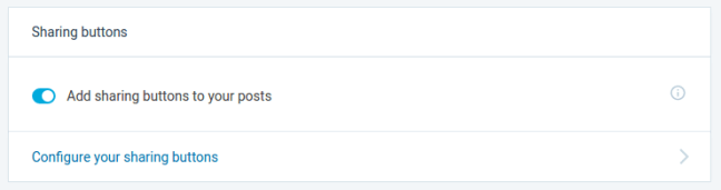 Enable Jetpack Sharing Buttons