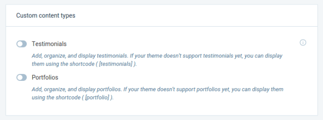 WordPress Custom Content Types - Testimonials and Portfolios