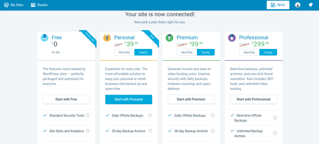 WordPress.com Plans & Pricing Page