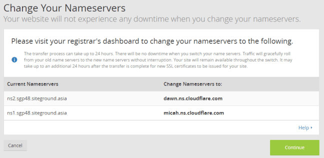 Change Your Name Servers To Cloudflare Nameservers