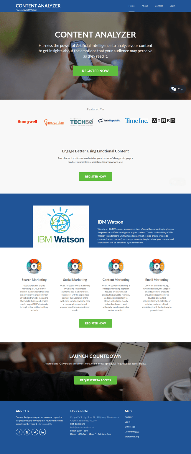 Content Analyzer Using Artificial Intelligence