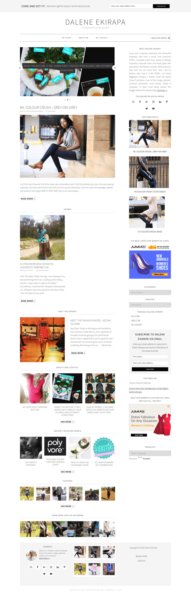 Fashion And Lifestyle Blogger Dalene Ekirapa