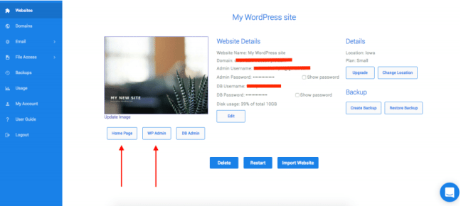 Templ.io Cloud Hosting Dashboard