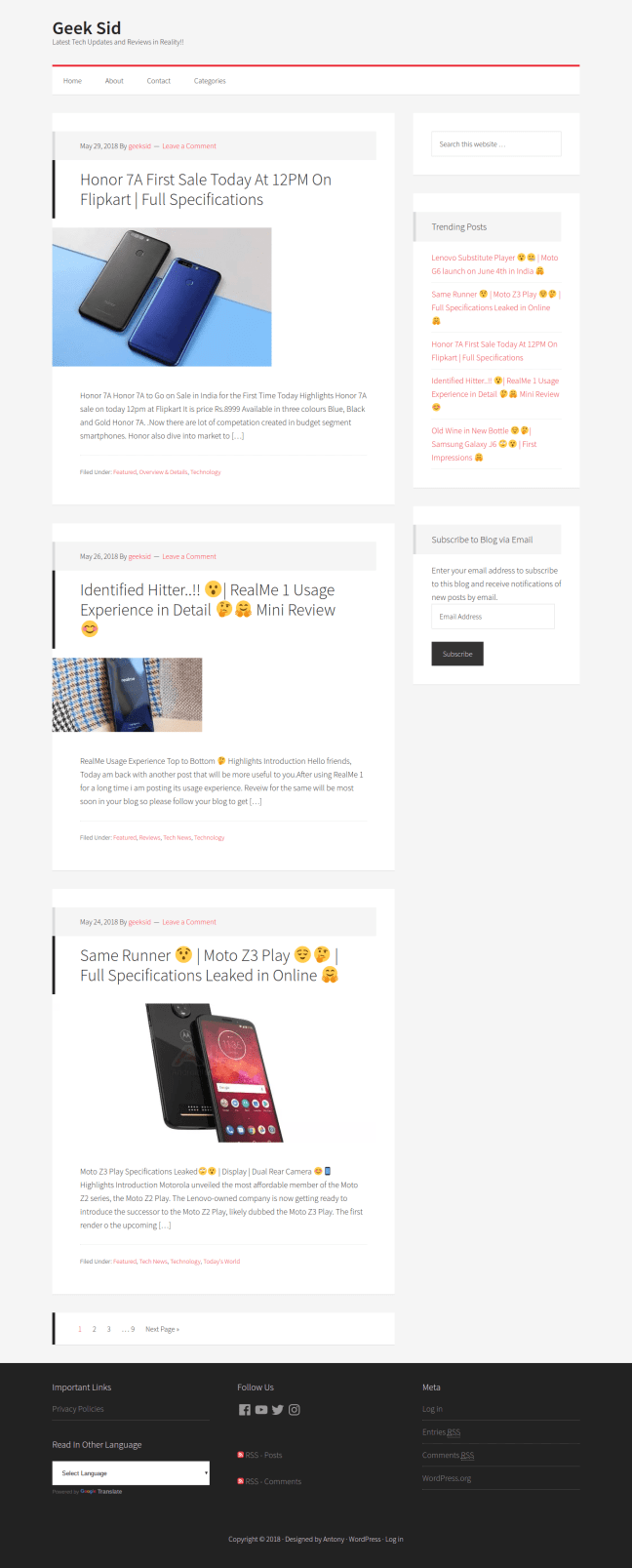 Geek Sid Smartphone Reviews Blog