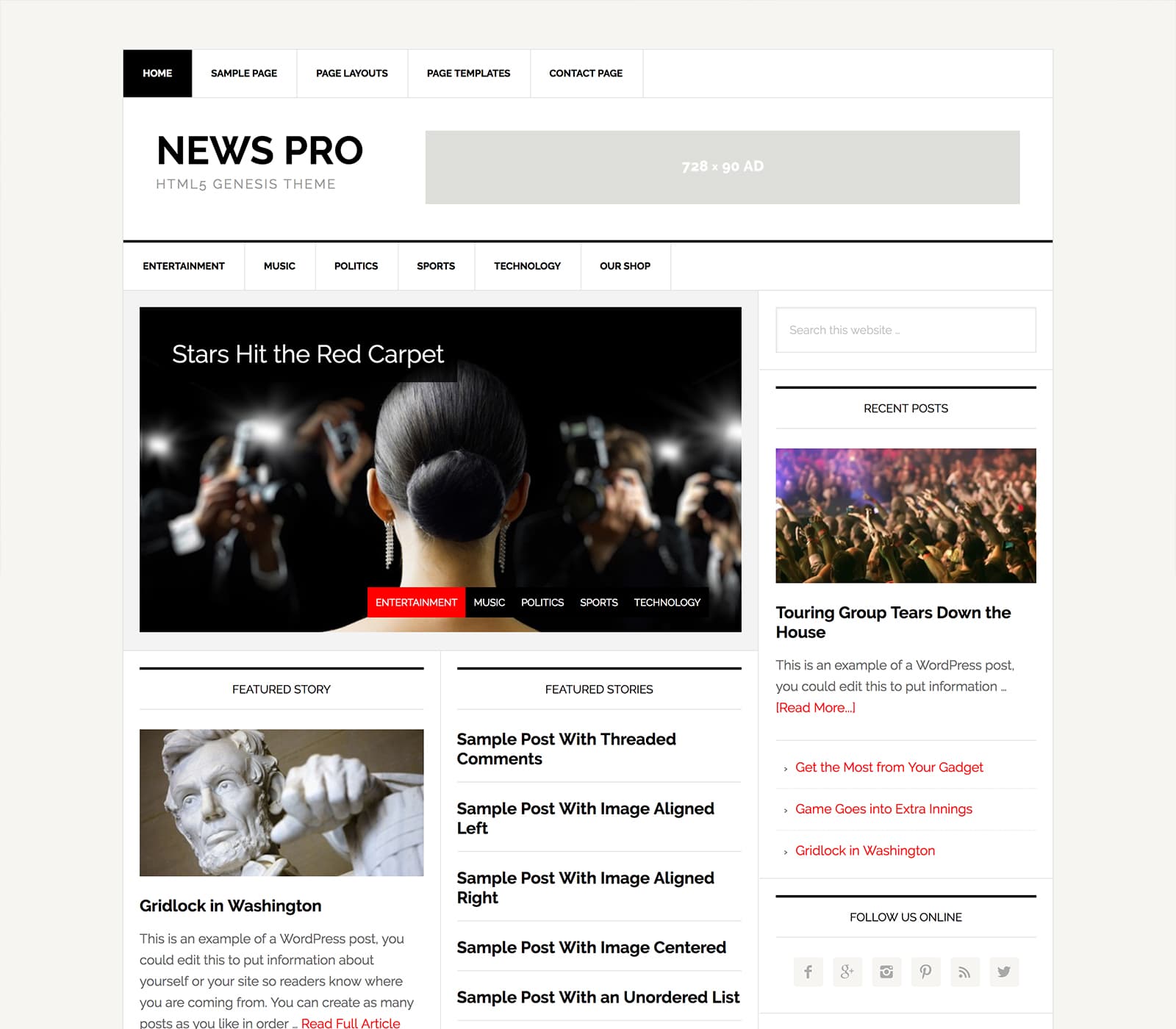 news pro - best WordPress theme for news agencies