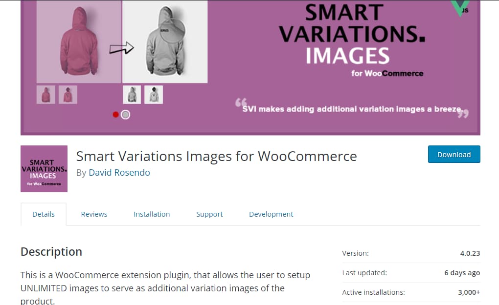 smart variations images for woocommerce