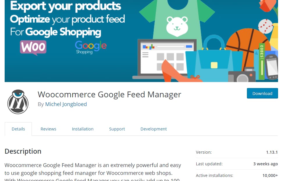 woocommerce google feed manager plugin