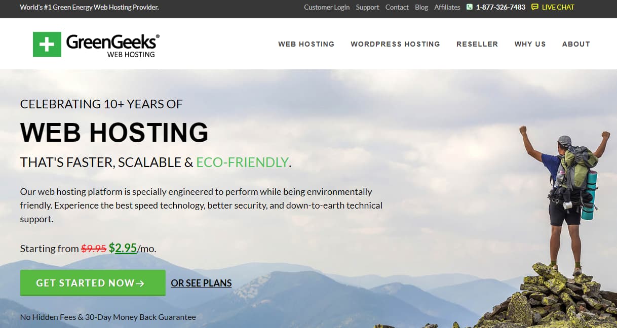 greengeeks green web hosting