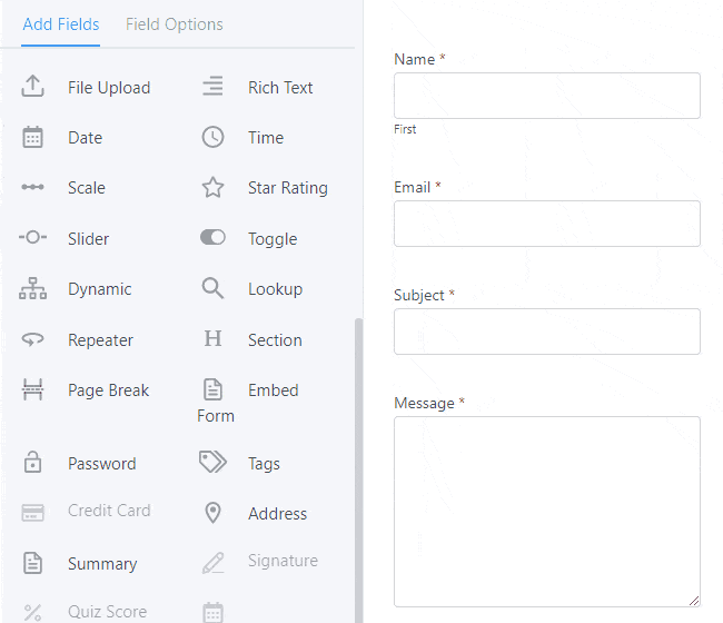 add page break to wordpress forms using formidable forms