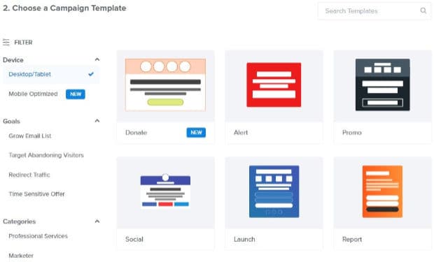 optinmonster templates collection