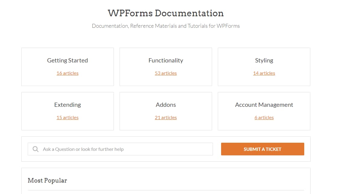wpforms documentation