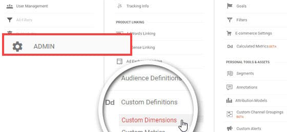 google analytics custom dimensions