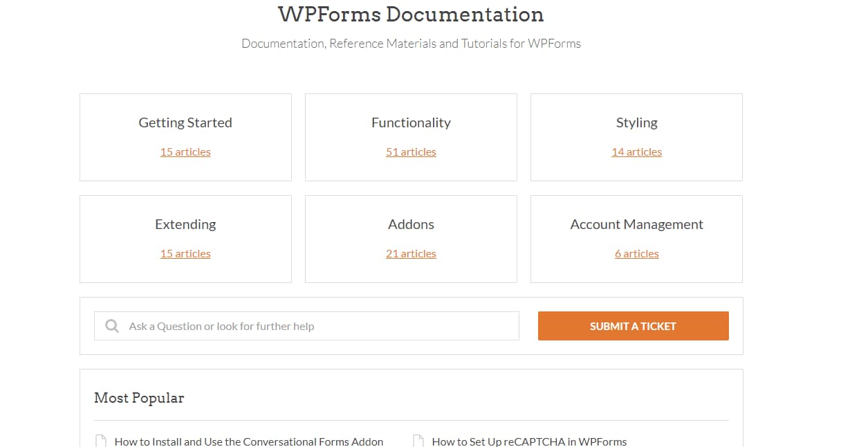 wpforms documentation