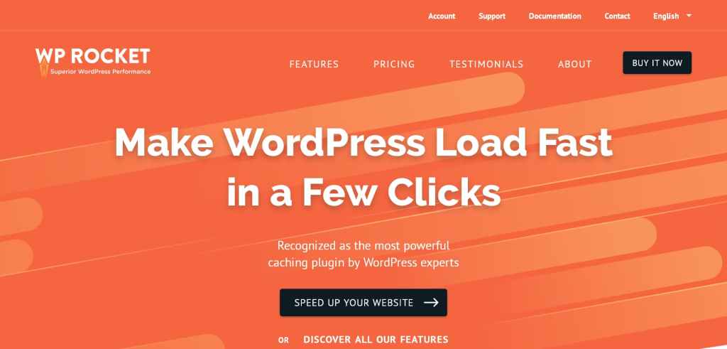 wp rocket - best wordpress caching and minification plugin