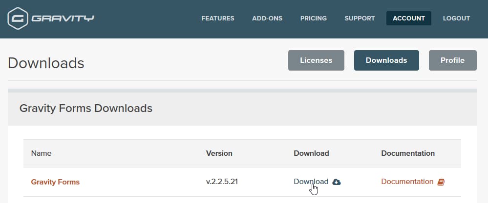download gravity forms wordpress plugin