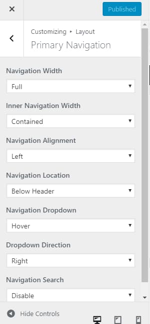 generatepress advanced navigation menu customization