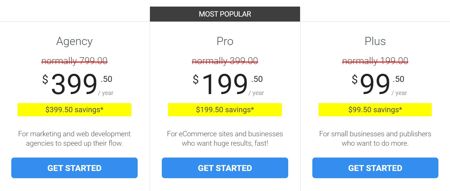 monsterinsights plans and pricing