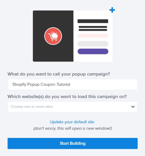 name your optinmonster campaign