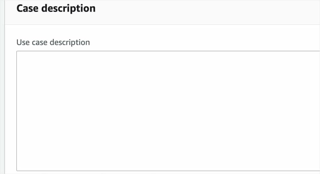 aws use case description for ses smtp access