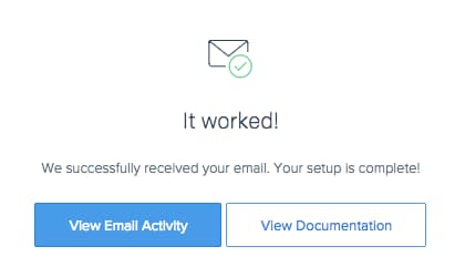 sendgrid integration successful