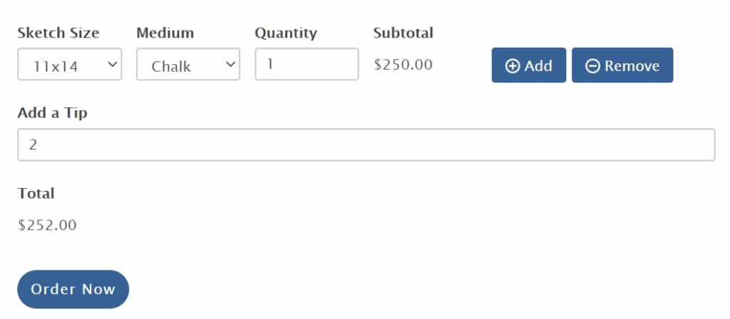 formidable forms - pricing fields field type