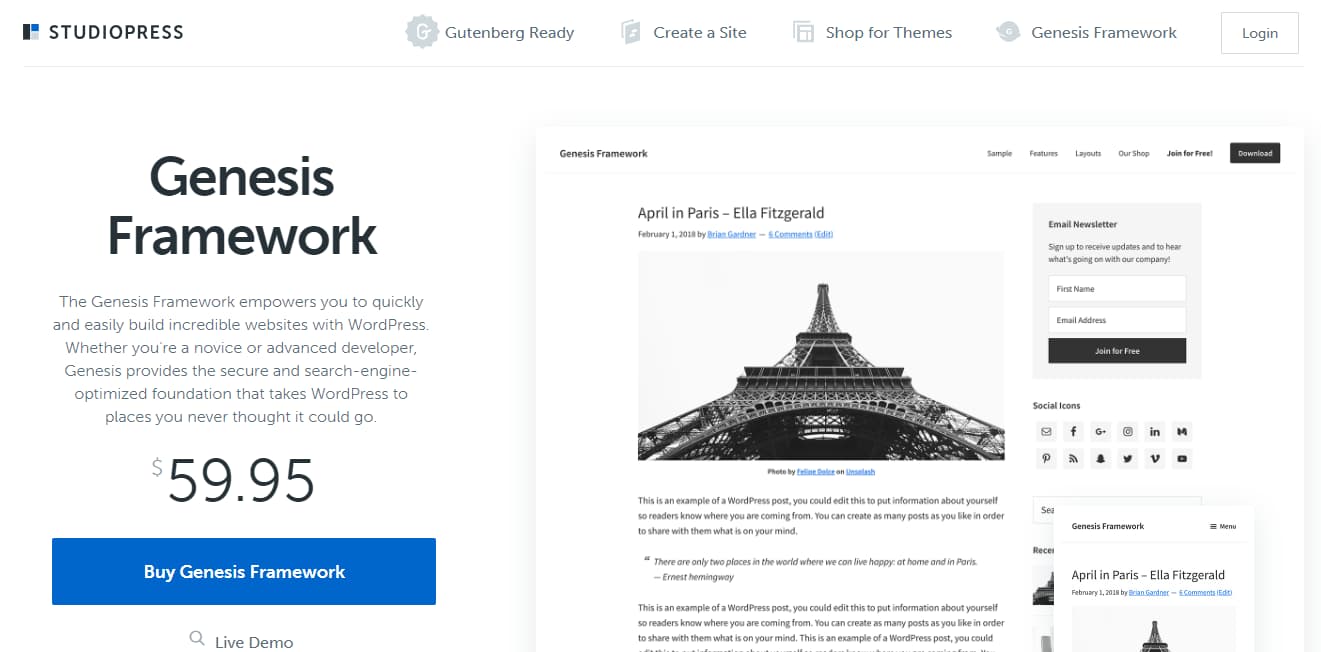 buy genesis framework alone