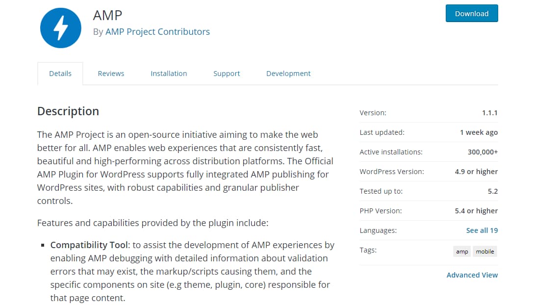 essential wordpress amp plugin