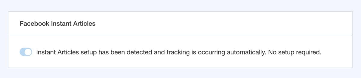monsterinsights facebook instant articles tracking