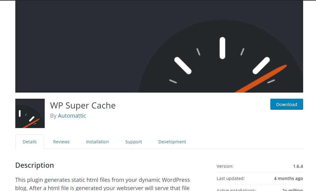 wp super cache wordpress plugin