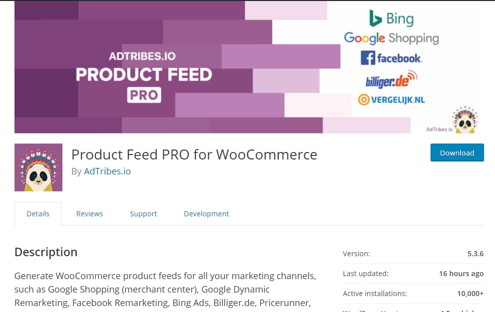 product feed pro for woocommerce plugin