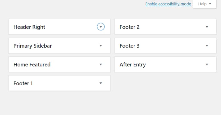 generate pro theme widget areas
