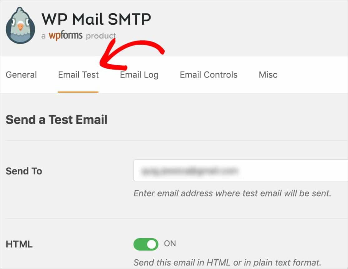 send amazon ses test email using wp mail smtp