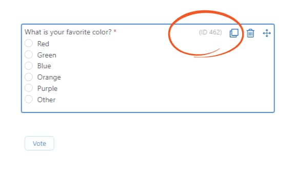 formidable forms - poll form id