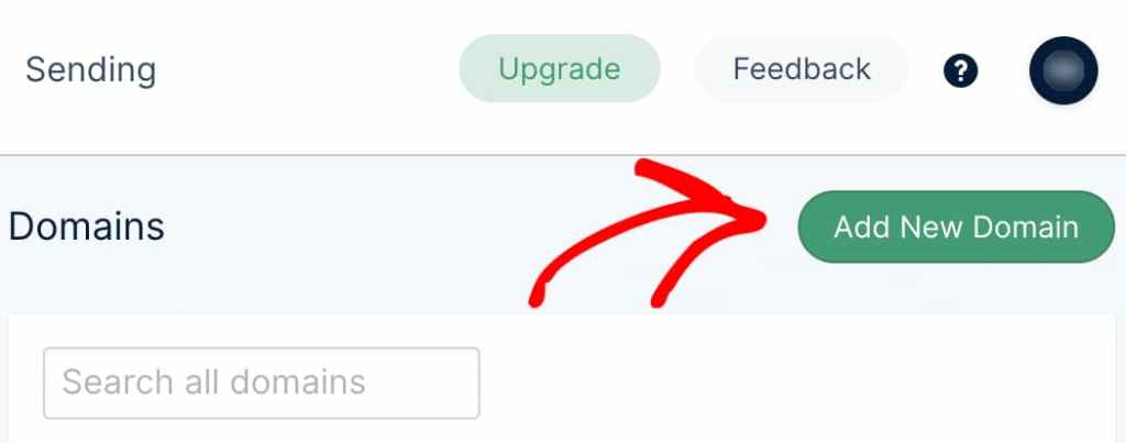 add new domain name to mailgun