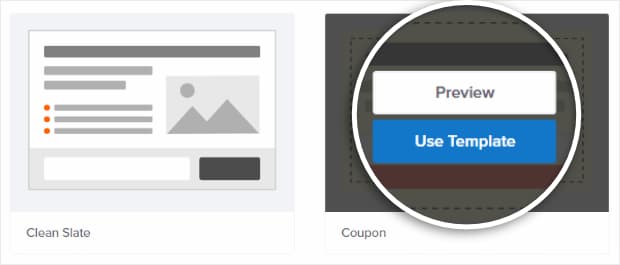 choose optinmonster coupon template
