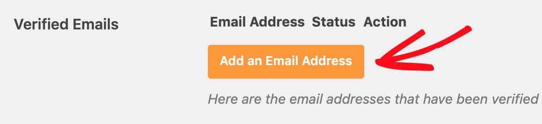 add verified email addresses to amazon ses