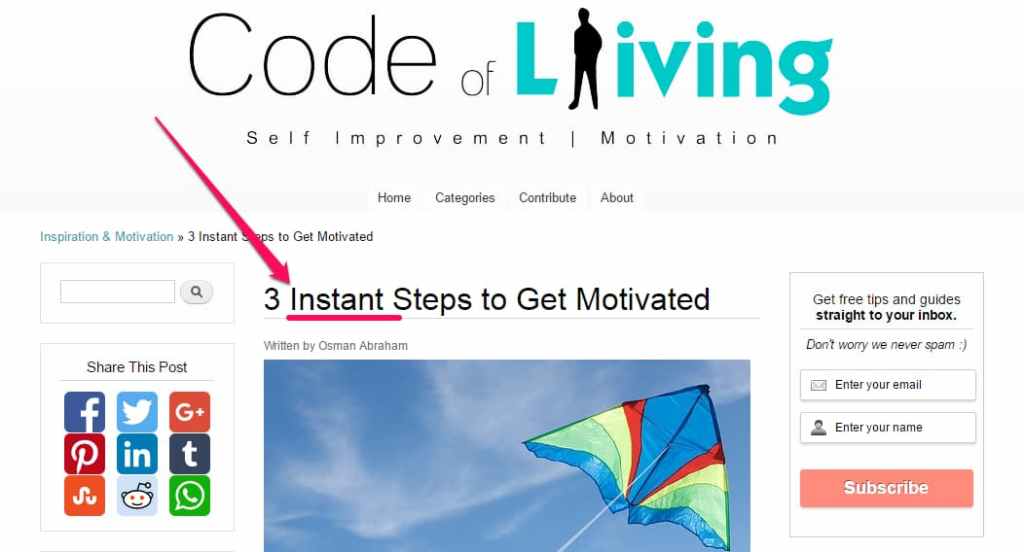 trigger words in blog post title examples